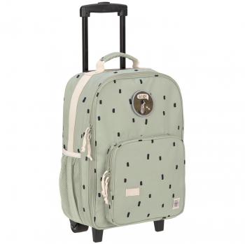 Valise à roulettes enfant LÄSSIG Happy Prints light olive