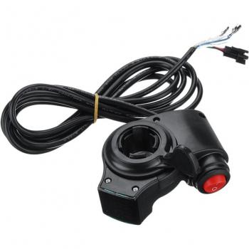 Electric Bike Finger Thumb Switch with LED Display for 36V/48V/60V/72V