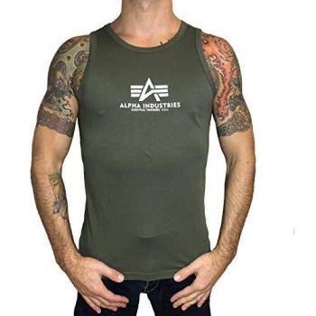 Alpha Industries Basic Tank Top Dunkeloliv XXL
