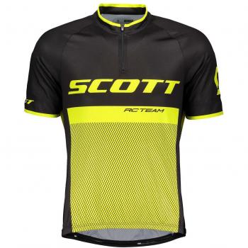 Scott RC Team 20 Fahrradtrikot kurz schwarz/gelb 2018: Größe S