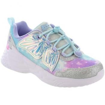 Skechers Dream Racer Wing Brites Girls' Sneakers Silver Size 12/F