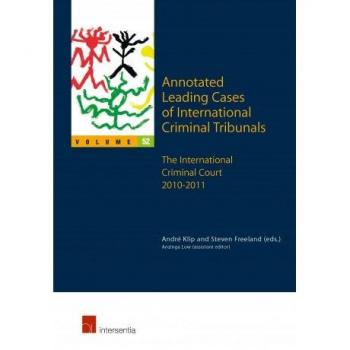 Annotated Leading Cases of International Criminal Tribunals volume 52