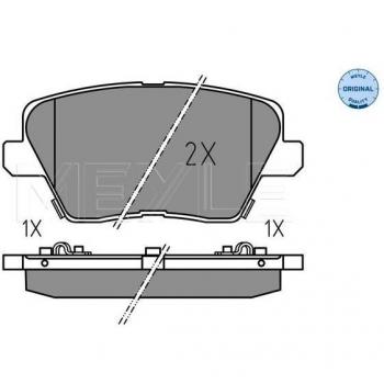 Disc Brake Pad Set MEYLE-ORIGINAL 025 226 7516
