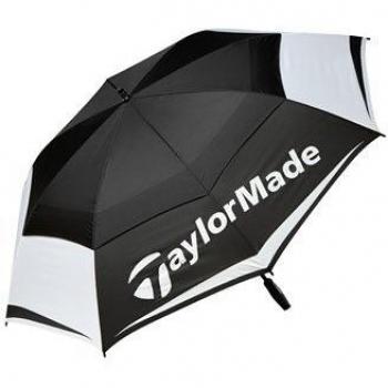 TaylorMade 64-Inch Black Double Canopy Umbrella