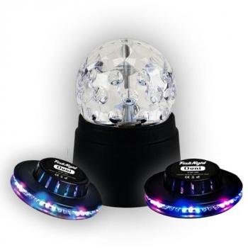 Système Boule Disco LED & 2 Jeux de Lumières