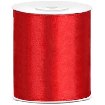 Geschenkband „Rotglanz“ – 25 m Satin, 10 cm
