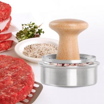 Stainless Steel 3″ Burger Press – Round Shape, Food‑Grade Plastic Grill Patty Mold