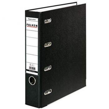 Falken PP Kunststoff-Doppelordner 70mm schwarz