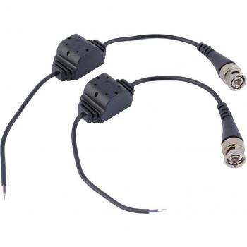 Balun de Vídeo Pasivo 1 Canal para CCTV con Conector UTP Color Negro