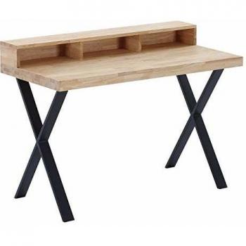 Mesa estudio X-Loft roble Nordish/negro 77-88x60x120 cm