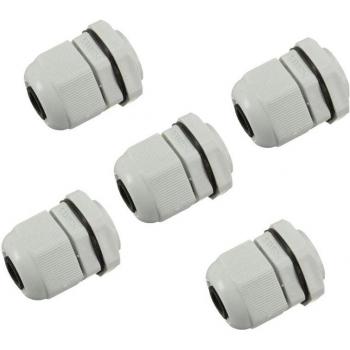 M20 20mm Cable Compacto Blanco, Impermeable y Bloqueo Glándula