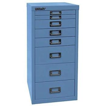 Bisley MultiDrawer, 29er Serie, DIN A4, 8 Schubladen, Metall, 605 Blau