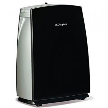Dimplex 48‑Watt DXDH20N Compact Dehumidifier (Black/Silver)