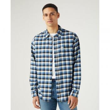 Camisa de hombre Wrangler en color azul