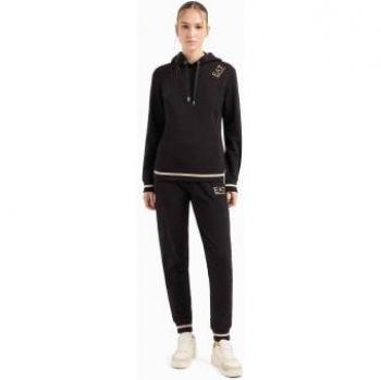 EA7 Core Lady Chándal Negro XXL – Algodón Deportivo
