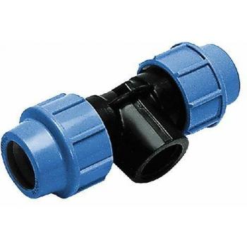 Connettore a T in PP per irrigazione PN 16 Bar – 16 × ½” × 16