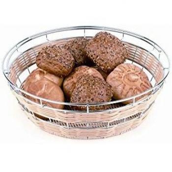 APS Runder PP-Buffetkorb ECONOMIC – 40 cm Durchmesser, 12,5 cm Höhe, beige