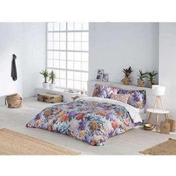 Funda Nórdica ETHERE Azul con Botones Eloise para Cama de 180 cm