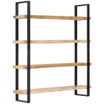 VidaXL 4-Shelf Bookcase Rough Mango Wood 160x40x180 cm