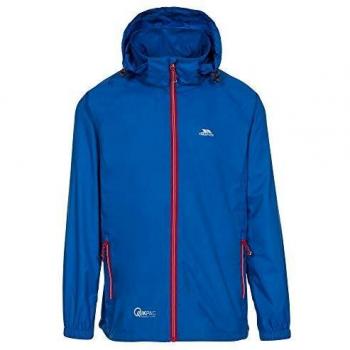 Qikpac X Wasserabweisende Packjacke – Blau XXL (Unisex)