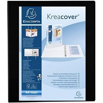RigidPort 4‑Ring Binder – 25 mm, A4 Max, Black Edition