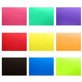 Neewer 9-Pack Flash Gels with 12x8.3 Color Correcting Filters and Transparent Sheet