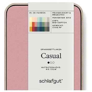 Schlafgut Spannbettlaken CASUAL 100% Bio-Baumwolle mit rundum Gummizug
