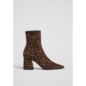 Bottines à Talon Léopard Stradivarius 35 Femme Colorées
