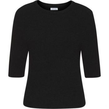 Lascana Strickpullover kurzarm – modisch, unifarben, schwarz