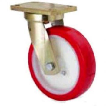 Rueda de poliuretano Alex 200mm con base 150x110 y bolas de nylon