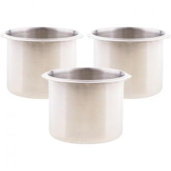 Soporte de copa de acero inoxidable para bebidas, 3 uds., 2,7 pulgadas, para autocaravana