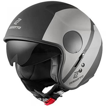 Casco Jet Bogotto V595 Nero Grigio XS