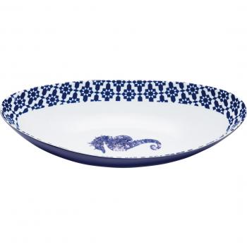 Plato de servir Master Class artesa 'caballito' porcelana 33 x 17 cm