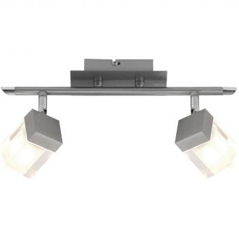 2‑Gang G9/33W 230V Switch in Nickel Matt Finish