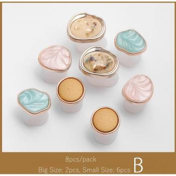 8Pcs Foot Divider with Charming Pearls for Pedicure