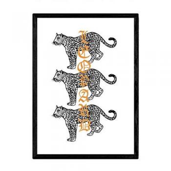 Posters de Decoración 'Leopard' con Mensajes de Energía