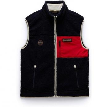 Chaleco Napapijri Yupik Talla L en Negro y Rojo