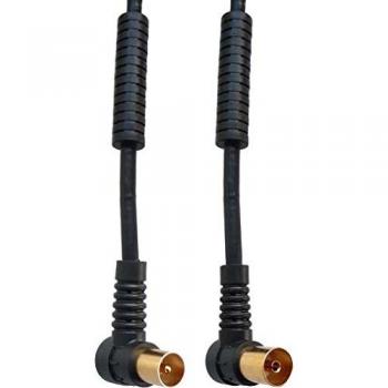 E+P Elektrik Winkelanschlusskabel sw 2,5m HFW302G
