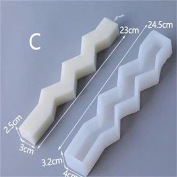 U M V Letter Candle Silicone Mold