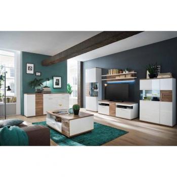 UNO Sideboard Zypern – Weiß – Maße 180 x 86 x 43 cm