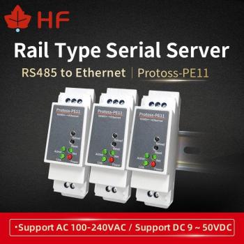 Protoss-PE11 DIN Rail Mounted RS485 Ethernet Server