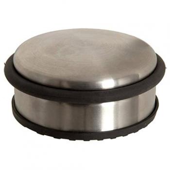 Butée de porte en métal argenté 4,5 cm