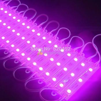 Super Bright 20pcs 12V Pink 3-LED 5050 SMD Waterproof LED Module