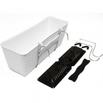 Box Balcone Eleganza Bianco 49x16x17,5 cm