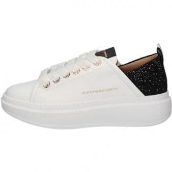 Vrouwelijk Wit-Zwarte Sneakers – Alexander Wembley