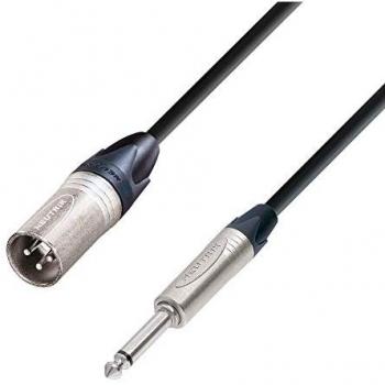 Adam Hall 5★ Neutrik XLR M → TS ¼″ 10 m – Audio­unbalanced kabel