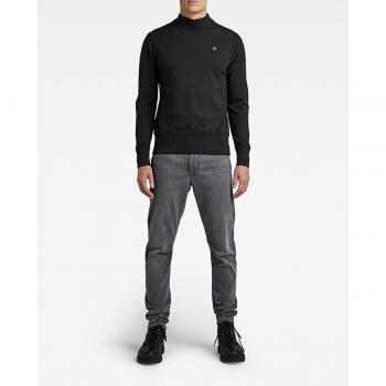 Jersey G-Star Negro Cuello Vuelto