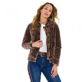 Heritage Chocolate Velvet Dressy Jacket – 12W