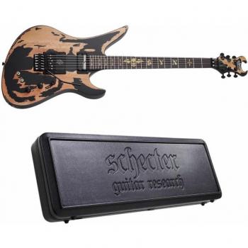 Schecter Synyster Custom‑S Distressed Satin Black – E‑Gitarre