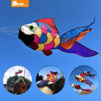 DWLIFE Heavy Duty Koi Fish Windsock Spinner 32inch